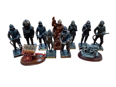 Lot 2617 - Collection of Fire Brigade related collectables, shields, figures and others.