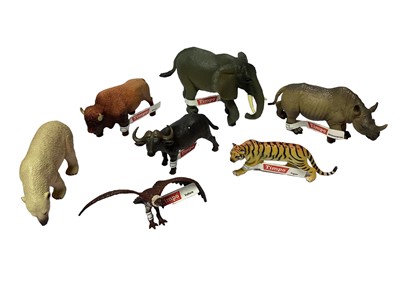 Lot 1835 - Selection of Timpo plastic Zoo Animals, mostly with labels, loose (7)