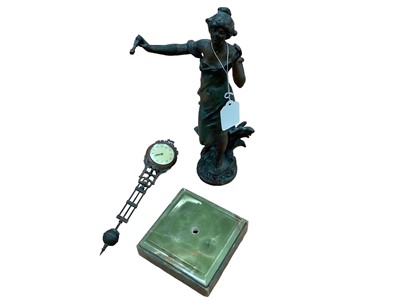 Lot 2503 - French figural spelter clock