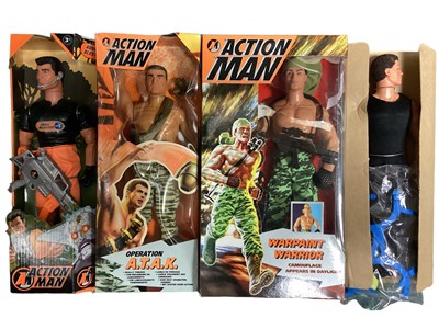 Lot 1848 - Hasbro& other manufacturers  Action Man action figures, Helicopter Attack Set, Ultimate Assault Gear & other mechandise (2 boxes)
