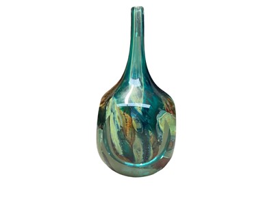 Lot 1114 - Mdina facet cut cube vase