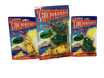 Lot 1854 - Matchbox Thunderbirds, FAB1 model kit, Majorette diecast & others (1box)