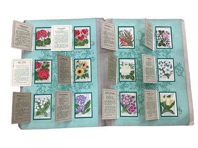 Lot 1453 - Cigarette cards Kensitas Silk Flowers in  album