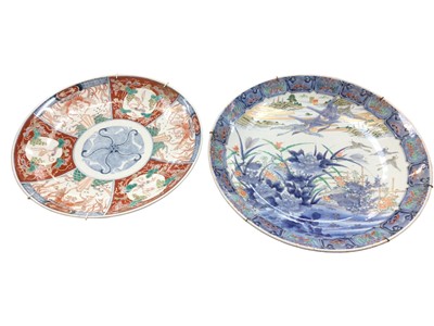Lot 20 - Two Japanese Imari chargers
