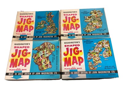 Lot 1862 - Waddington's Shaped Jig-Maps including British Isles No.560, Ireland No.559, Australia No.565, North America No.562, South America No.563, Africa No.561 & Scandinavia No.513, all boxed (7)