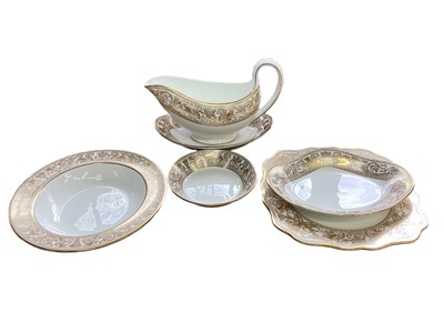 Lot 1182 - Part service of Wedgwood gold florentine tablewares