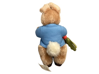 Lot 1940 - Steiff Danbury Mint Teddy Bride no.002007 with swing labels, certificate and box and Steiff Peter Rabbit 660481