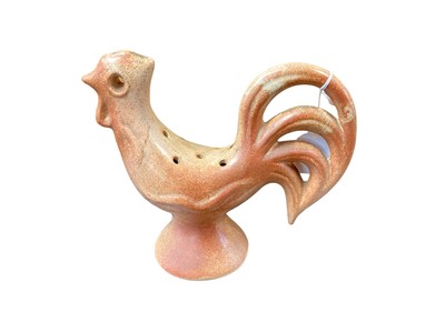 Lot 1192 - French salt glazed Pottery cockerel