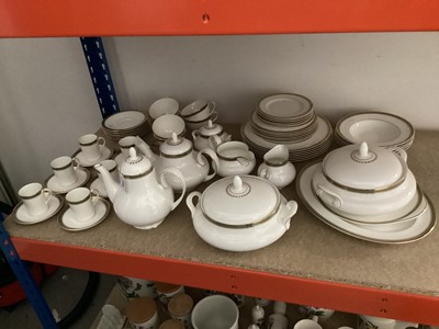 Lot 1228 - Royal Doulton Clarendon Pattern dinner/tea and coffee service - 57 pieces