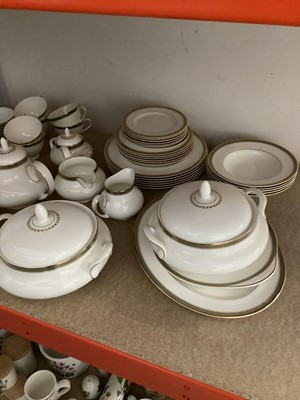 Lot 1228 - Royal Doulton Clarendon Pattern dinner/tea and coffee service - 57 pieces