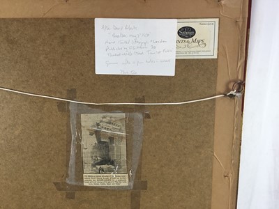 Lot 48 - After David Roberts, hand tinted lithograph, with pin holes, "Baalbec May 7th 1839", London Pub. by FG Moon, 20 Threadneedle Street, Jan 1st 1844". Framed and glazed. 73cm x 56cm. Provenance: S...