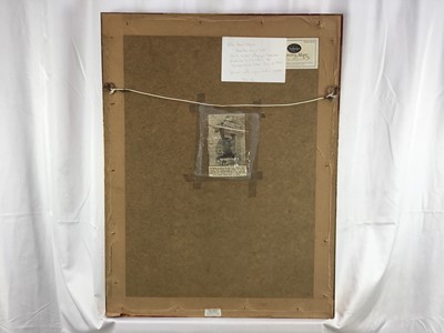 Lot 48 - After David Roberts, hand tinted lithograph, with pin holes, "Baalbec May 7th 1839", London Pub. by FG Moon, 20 Threadneedle Street, Jan 1st 1844". Framed and glazed. 73cm x 56cm. Provenance: S...