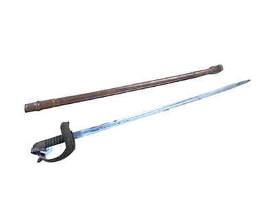 Lot 929 - George V  Indian Army Officers sword and a French bayonet