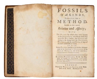 Lot 900 - John Woodward - Fossils of all Kinds, 1728 first edition
