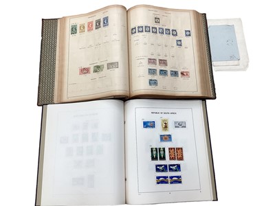 Lot 1481 - Stamps small suitcase of albums including GB and World plus box containing old European albums