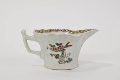 Lot 51 - Early Worcester hexagonal cream boat, circa 1754
