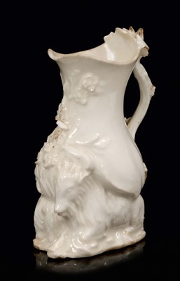 Lot 35 - Rare Chelsea goat and bee milk jug, incised triangle mark