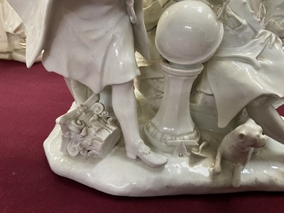 Lot 10 - Impressive Meissen group of Freemasons