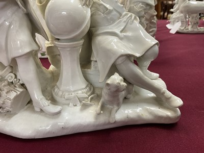Lot 10 - Impressive Meissen group of Freemasons