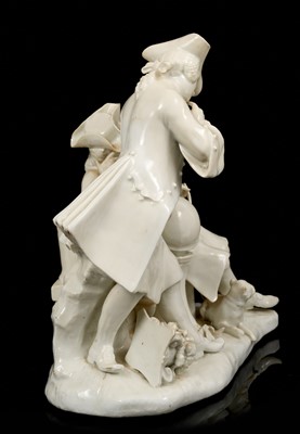 Lot 10 - Impressive Meissen group of Freemasons