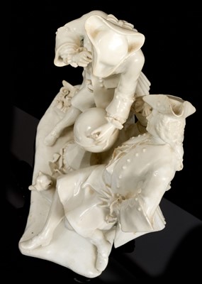 Lot 10 - Impressive Meissen group of Freemasons