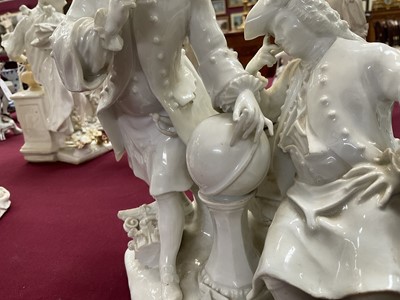Lot 10 - Impressive Meissen group of Freemasons