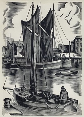 Lot 161 - Agnes Miller Parker, wood engraving, 18cm x 12cm, in glazed frame
