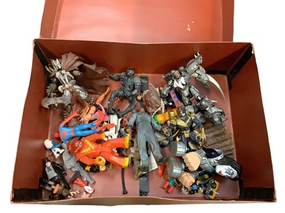 Lot 1965 - Three boxes of Marvel/Marvel Legends/DC Superhero action figures (Qty)