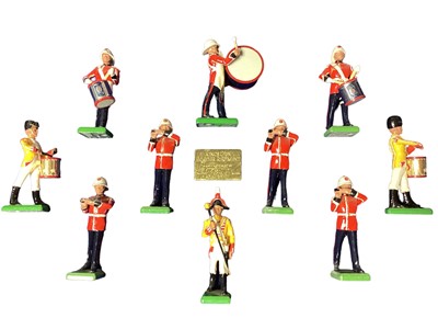 Lot 1902 - Britain's boxed 'King's Own Border Regiment' figures, and a similar cased set of the Dambuster Squadron (two missing)