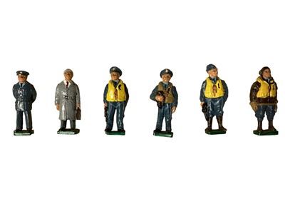 Lot 1902 - Britain's boxed 'King's Own Border Regiment' figures, and a similar cased set of the Dambuster Squadron (two missing)
