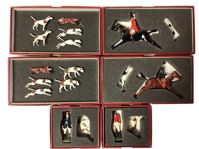 Lot 1902 - Britain's boxed 'King's Own Border Regiment' figures, and a similar cased set of the Dambuster Squadron (two missing)