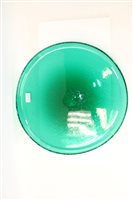 Lot 2151 - Good quality Hadeland green art glass circular...