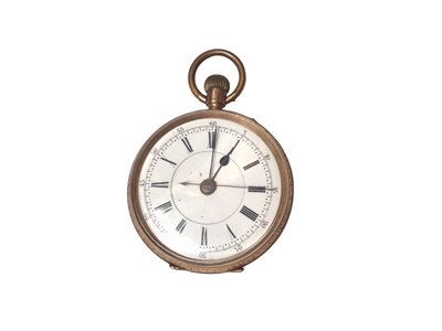 Lot 63 - Swiss 14ct gold cased fob watch