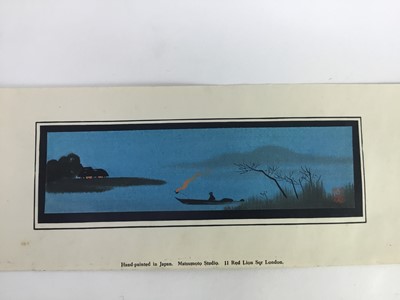 Lot 33 - Four original Japanese watercolours circa 1930's, Matsumoto Studios