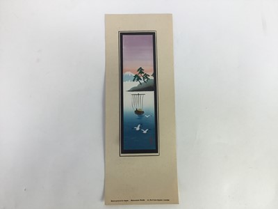 Lot 33 - Four original Japanese watercolours circa 1930's, Matsumoto Studios