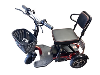 Lot 6 - MKYOKO 3-Wheel Mobility Scooter Fold Up Mobility Scooter Foldable/Lightweight with charger