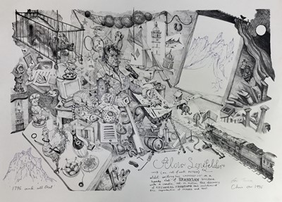 Lot 176 - Chris Orr (b.1943) lithograph - 1796 and all that, pencil signed, dated and titled, proof aside of the edition of 100