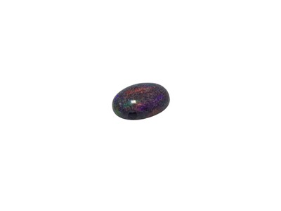 Lot 574 - Unmounted black opal cabochon