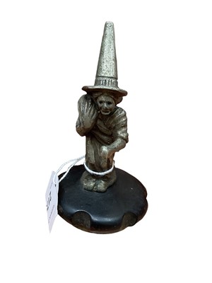 Lot 2175 - 1930s nickel plated witch car mascot on radiator cap