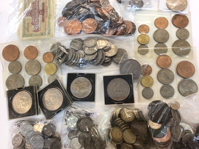 Lot 439 - World - Mixed coinage to include G.B. 1953 year sets in plastic wallets x 3, Victoria JH Six Pences 1887 GEF-AU x 2, 1888 Groat GEF (N.B. Scarce) and other World issues to include so,me silver etc....