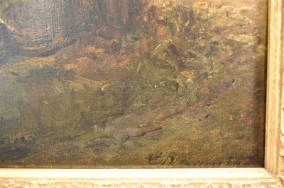 Lot 1209 - Edward Smythe (1810-1899) oil on canvas - Fisherfolk Beside the Sea, signed, 41cm x 56cm, in gilt frame