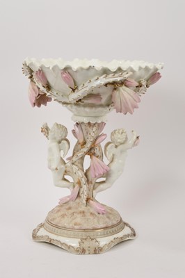 Lot 92 - Moore Bros style porcelain centrepiece