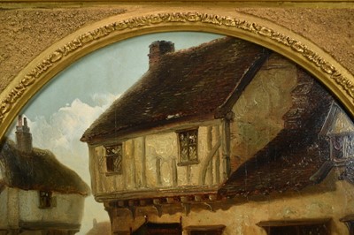 Lot 1128 - Thomas Smythe (1825-1906) pair of oils on canvas laid on panel - The Monkey Entertainer and The Punch & Judy Show, 38cm tondo, in gilt frames