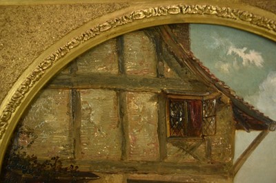 Lot 1128 - Thomas Smythe (1825-1906) pair of oils on canvas laid on panel - The Monkey Entertainer and The Punch & Judy Show, 38cm tondo, in gilt frames