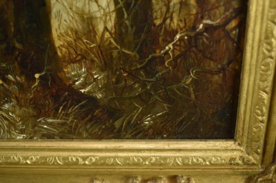 Lot 1213 - Thomas Smythe (1825-1906) oil on panel - The Snowball Fight, apparently unsigned, 30cm x 54.5cm, in gilt frame