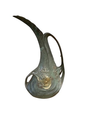 Lot 2432 - Louis Maurel (1880 - 1941) Art Nouveau three graces ewer