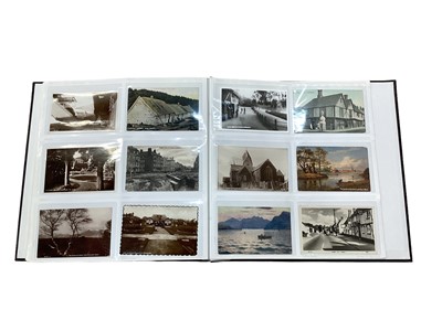 Lot 1445 - Postcards in large album including shipping, topographical, colliery, street scenes etc. (300)