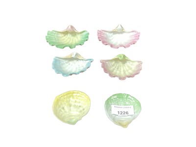 Lot 1226 - Collection of six Royal Worcester shells