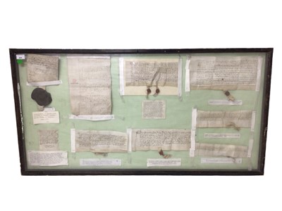 Lot 804 - Of Kempston, Norfolk interest: Large glazed display case