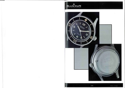 Lot 625 - Rare 1950s Blancpain Fifty Fathoms wristwatch with paperwork